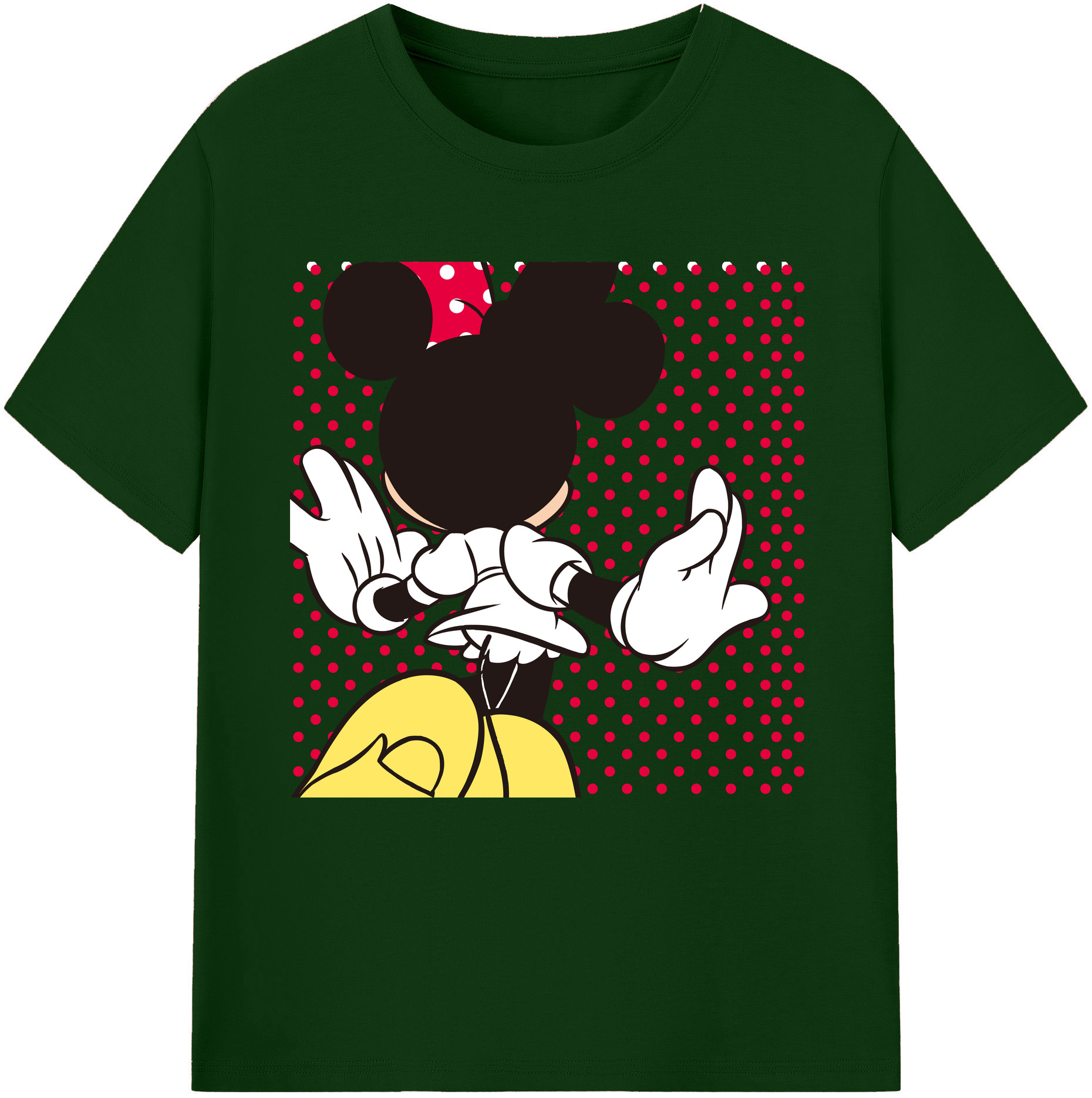 （画像用） ミッキーマウス Mickey Mouse 綿100％半袖Tシャツ（フロントプリント）